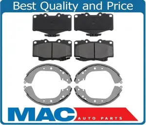 100% New Ceramic Front Pads & New Rear Brake Shoes for Toyota 4Runner 1992-2000