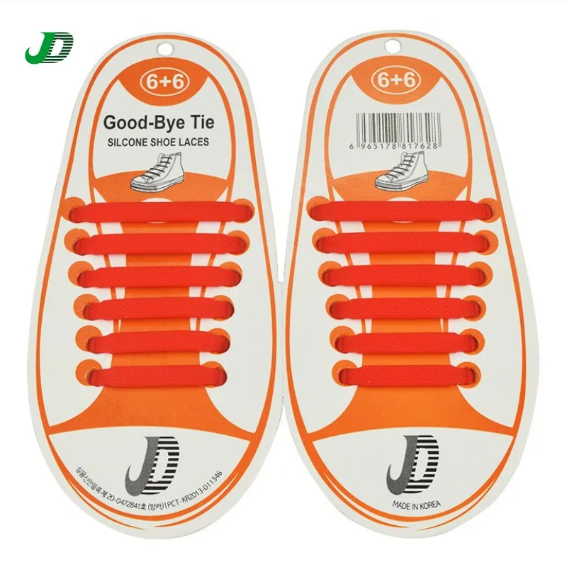 2017 12Pcs/Set Summer Hot Sale Fashion Children Shoes Accessory Shoelaces Athletic Running Lazy No Tie Silica Gel Shoe Laces