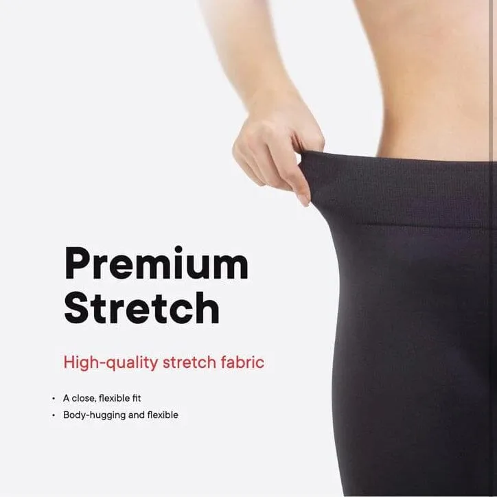 3-Pack: Women’s Fleece Lined Leggings High Waist Soft Stretchy Warm Leggings