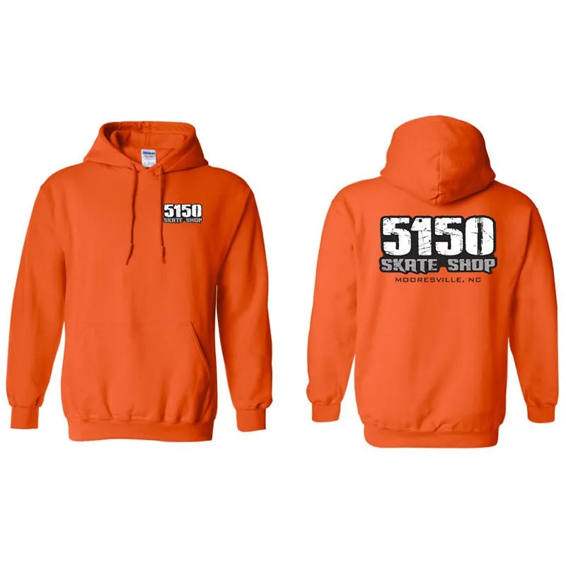 5150 Skate Shop Orange Hoodies