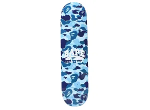 A Bathing Ape ABC Camo Skateboard in Blue