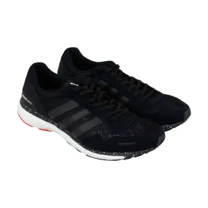 Adidas Adizero Adios 3 CM8356 Mens Black Mesh Lace Up Athletic Running Shoes