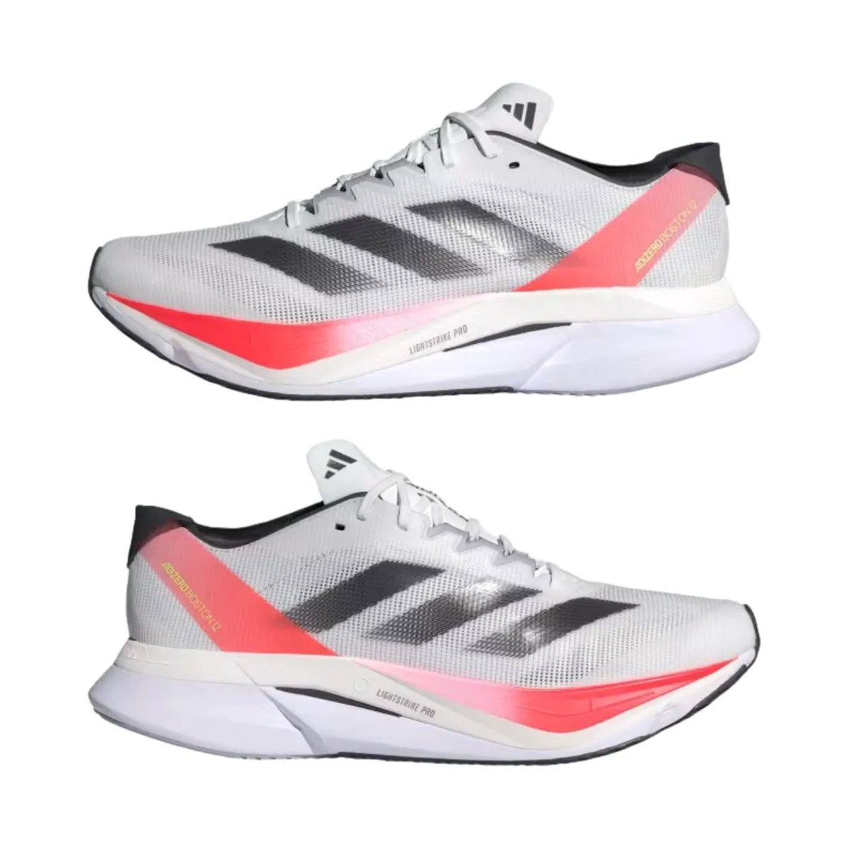 Adidas Adizero Boston 12 White Red Sneakers AW24