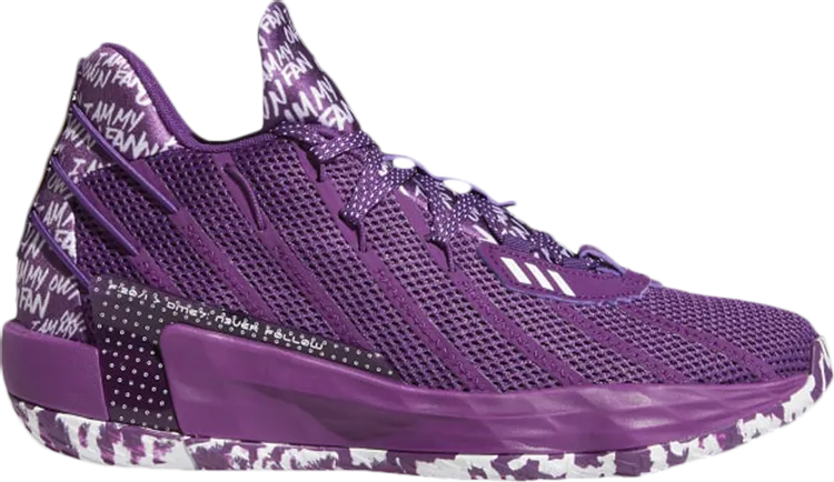 Adidas Dame 7 'I Am My Own Fan - Glory Purple' sneakers, purple