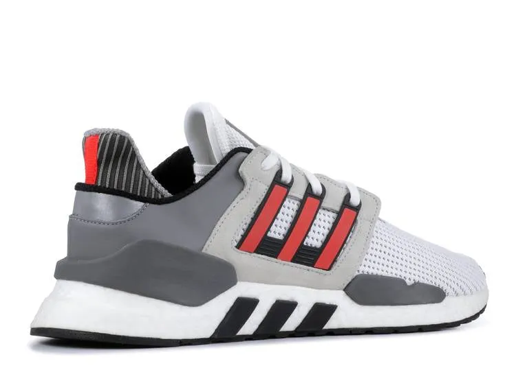 Adidas EQT SUPPORT 91/18 'GRAY HI-RES RED' sneakers, white