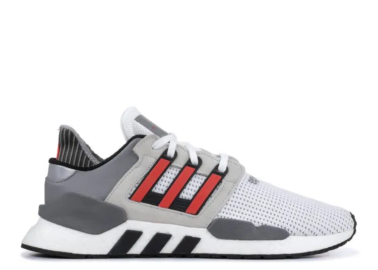 Adidas EQT SUPPORT 91/18 'GRAY HI-RES RED' sneakers, white