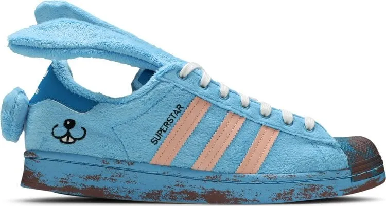 Adidas Melting Sadness x Superstar 'Bunny' sneakers, blue