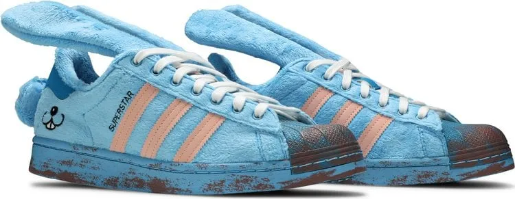 Adidas Melting Sadness x Superstar 'Bunny' sneakers, blue