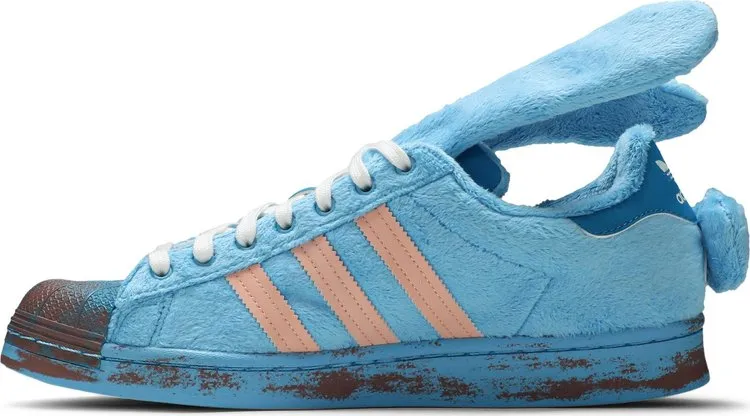 Adidas Melting Sadness x Superstar 'Bunny' sneakers, blue