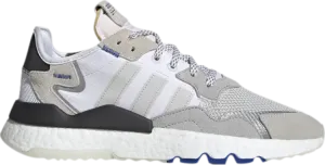 Adidas Nite Jogger 'Grey Power Blue' Sneakers, Gray