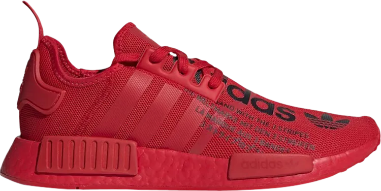 Adidas NMD_R1 'Big Logo Print' sneakers, red