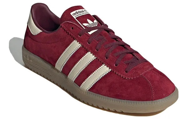 adidas originals Bermuda 'Wine Red White' sneakers, white