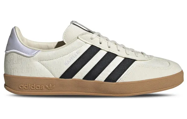 Adidas Originals Gazelle Shoes 'Cream White Black Sand', white