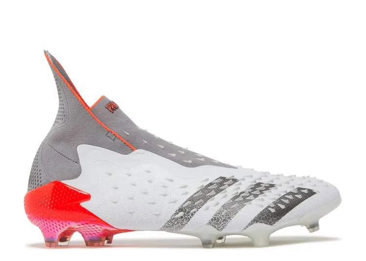 Adidas PREDATOR FREAK  FG 'DEMONSKIN - WHITE SOLAR RED' sneakers, white