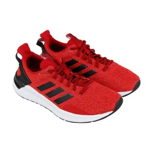 Adidas Questar Ride B44808 Mens Red Mesh Lace Up Athletic Running Shoes