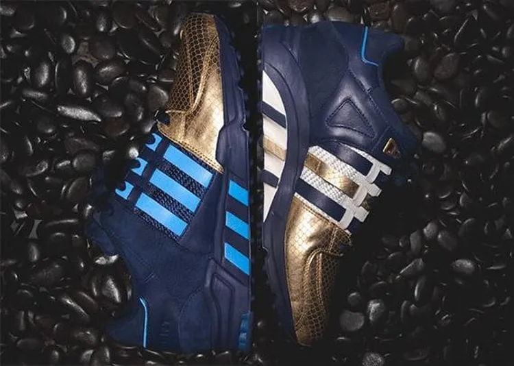 Adidas Ronnie Fieg x EQT Support '93 'NYC's Bravest' Sneakers, Blue