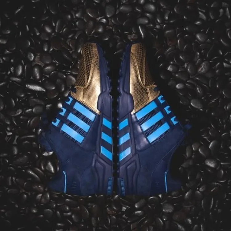 Adidas Ronnie Fieg x EQT Support '93 'NYC's Bravest' Sneakers, Blue