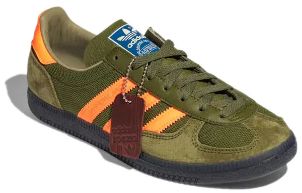 adidas SPZL Barrowland 'Green Orange' sneakers, green