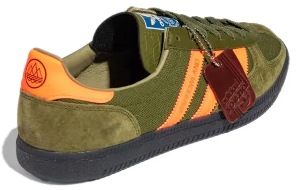 adidas SPZL Barrowland 'Green Orange' sneakers, green