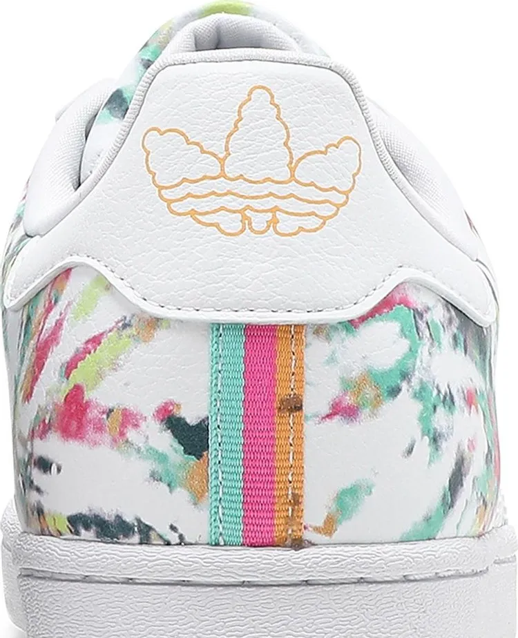 Adidas Superstar 'Watercolor' sneakers, multicolor