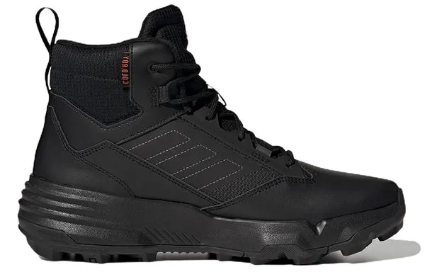 adidas Terrex Unity Leather Mid ColdDY 'Triple Black' Sneakers, black