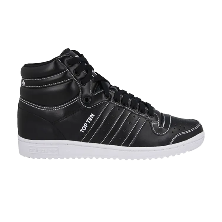 Adidas Top Ten Hi 'Core Black' Sneakers, Black