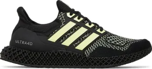 Adidas Ultra 4D 'Black Almost Lime' Sneakers, black