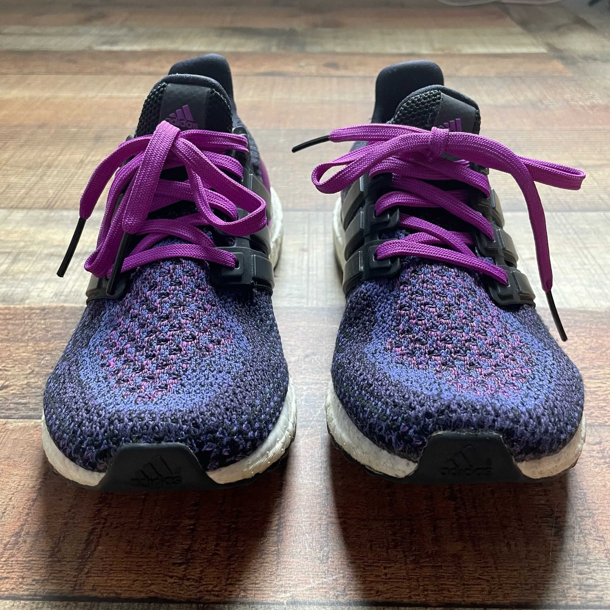 Adidas Ultra Boost Black/Purple Sneakers- Size 7.5 (BRAND NEW CONDITION)