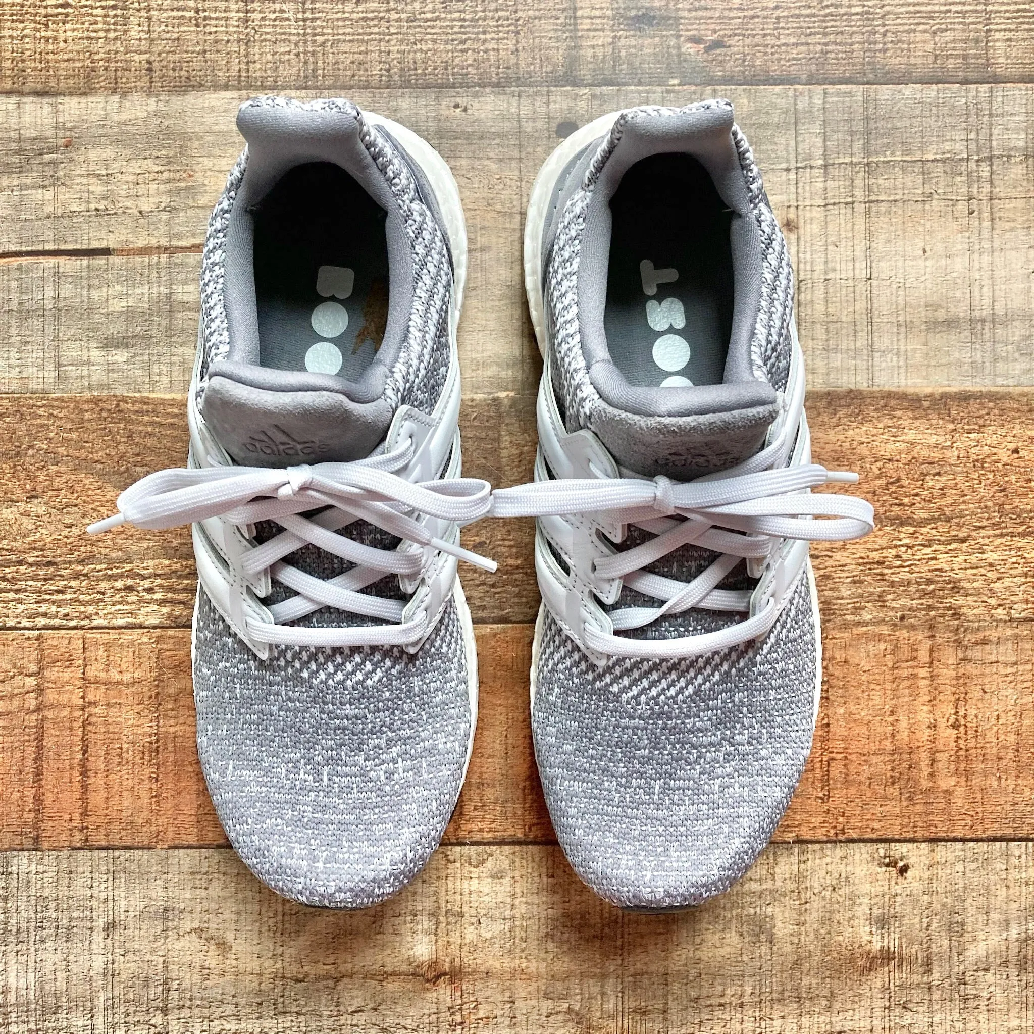 Adidas Ultra Boost Grey and White Sneakers- Size 7.5 (BRAND NEW CONDITION)