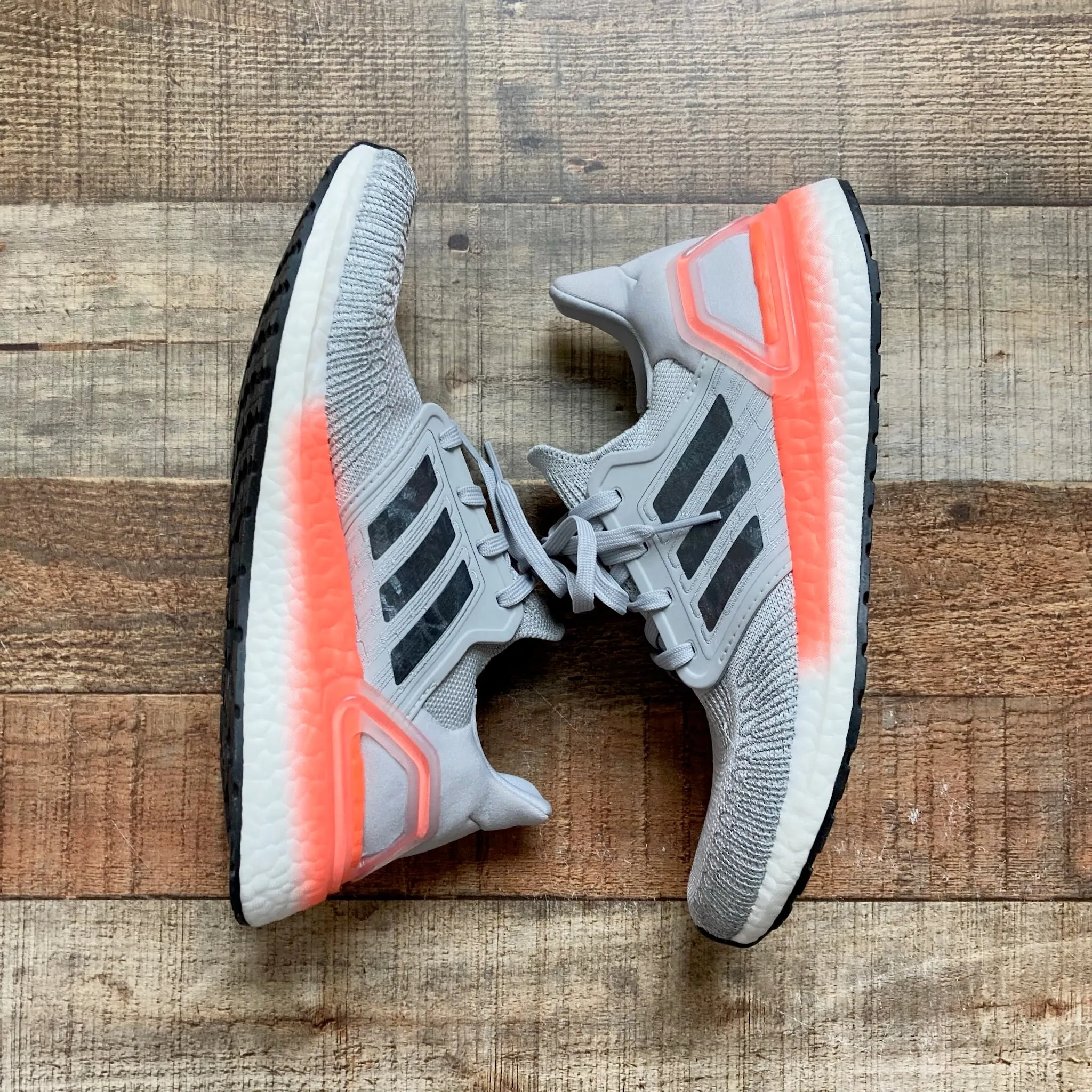 Adidas Ultra Boost Grey/Neon/Black Sneakers NWT- Size 7.5