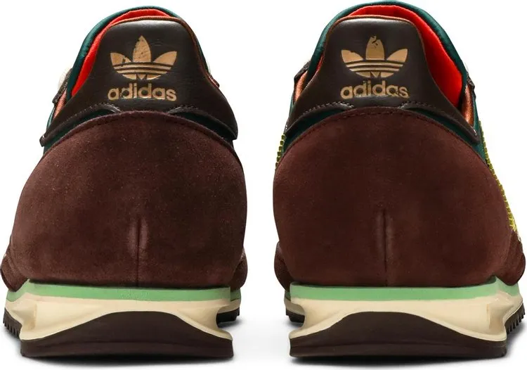 Adidas Wales Bonner x SL72 'Hemp Maroon' sneakers, green