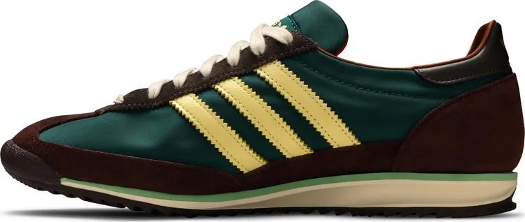 Adidas Wales Bonner x SL72 'Hemp Maroon' sneakers, green