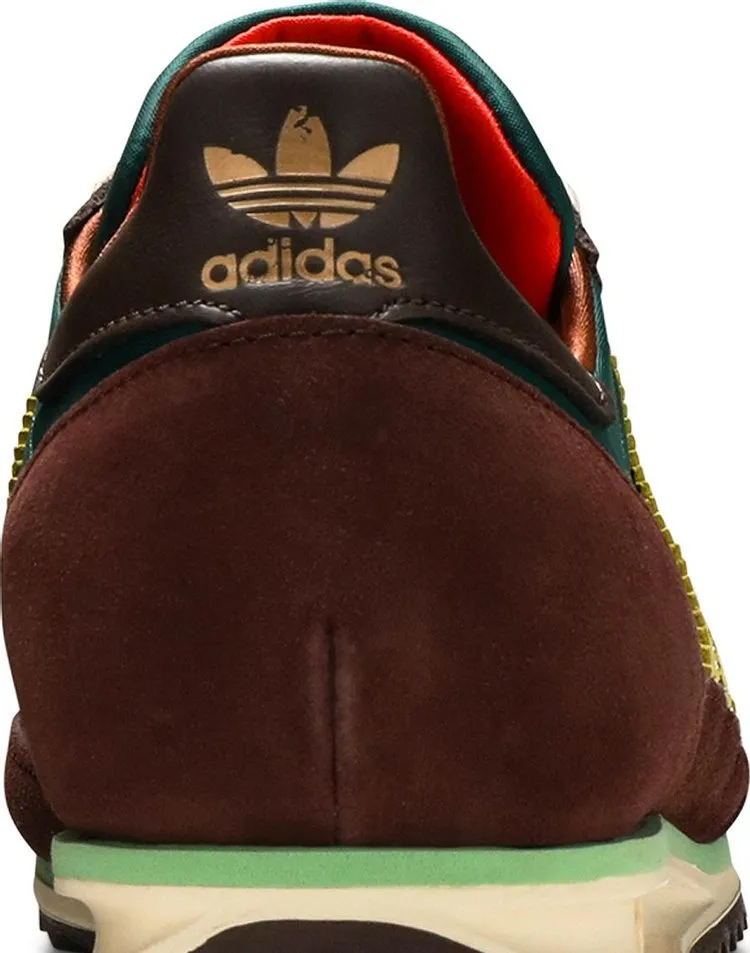 Adidas Wales Bonner x SL72 'Hemp Maroon' sneakers, green