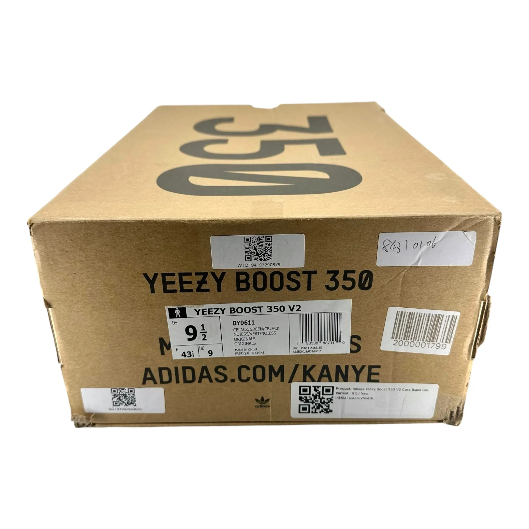 adidas Yeezy Boost 350 V2 Core Black Green