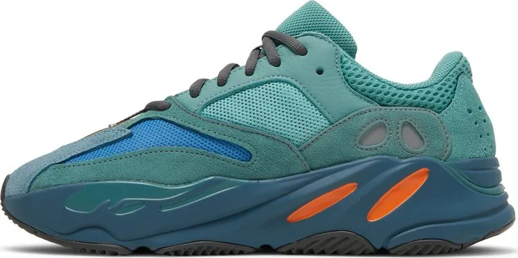 Adidas Yeezy Boost 700 'Faded Azure' Sneakers, Green