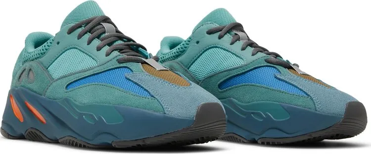 Adidas Yeezy Boost 700 'Faded Azure' Sneakers, Green