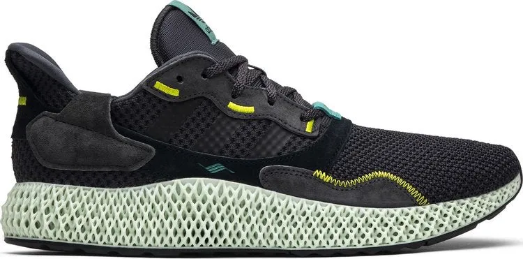 Adidas ZX 4000 Futurecraft 4D 'Carbon' Sneakers, Black