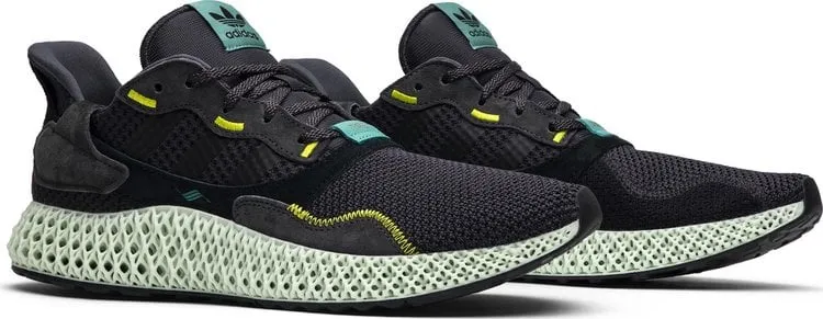 Adidas ZX 4000 Futurecraft 4D 'Carbon' Sneakers, Black