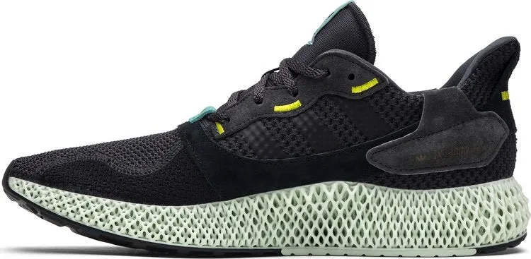 Adidas ZX 4000 Futurecraft 4D 'Carbon' Sneakers, Black