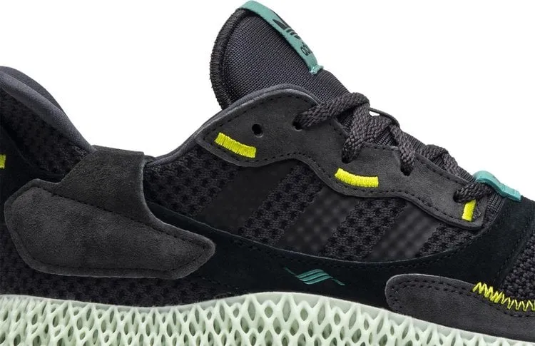 Adidas ZX 4000 Futurecraft 4D 'Carbon' Sneakers, Black