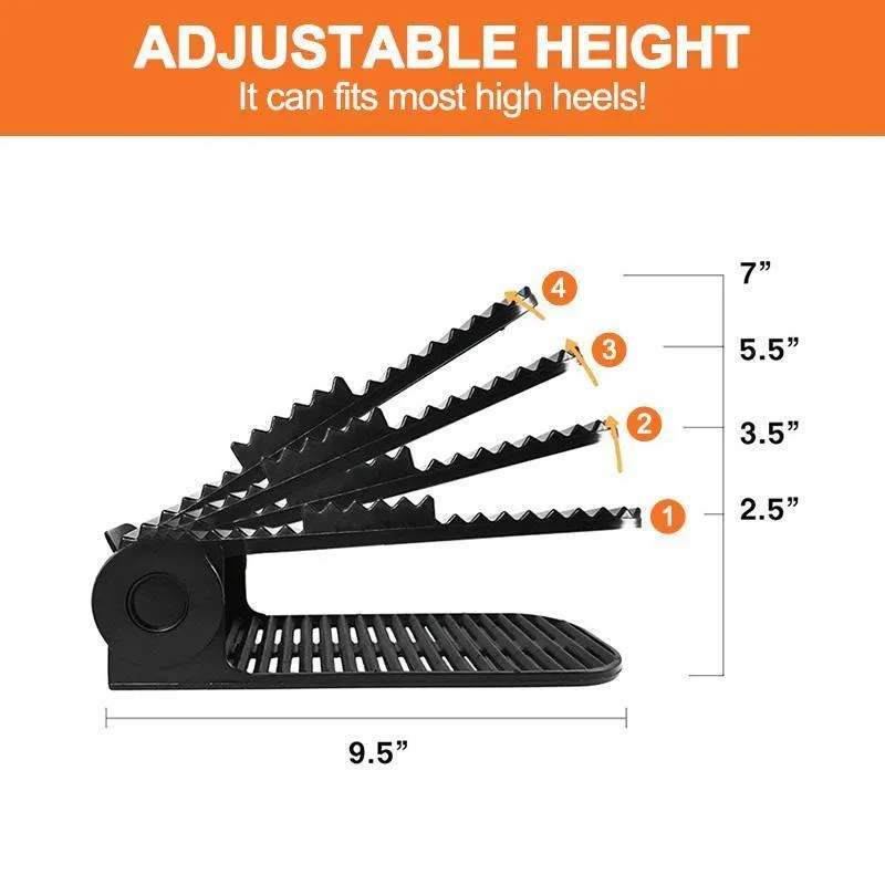 Adjustable Shoe Rack Space Saver