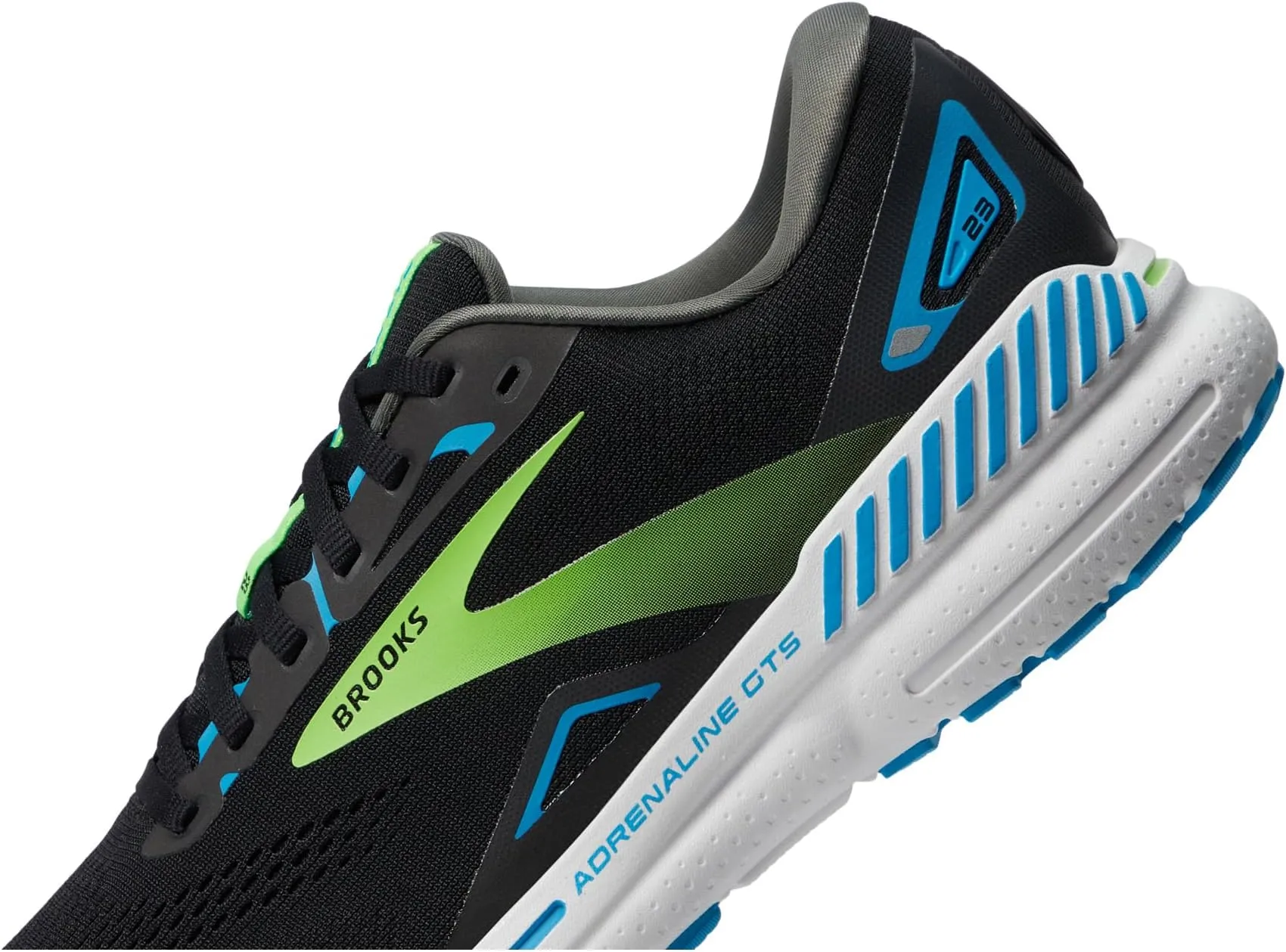 Adrenaline GTS 23 Brooks, Black/Hawaiian Ocean/Green