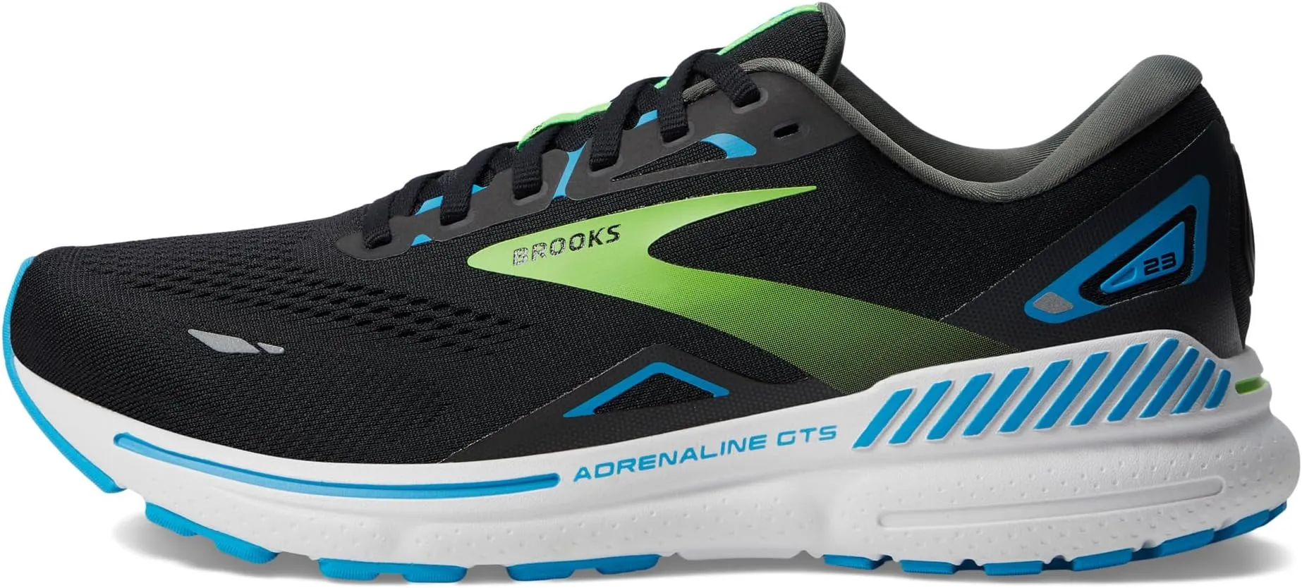 Adrenaline GTS 23 Brooks, Black/Hawaiian Ocean/Green