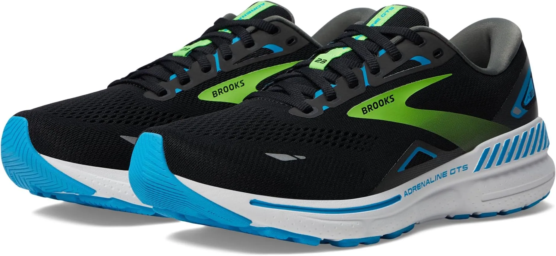 Adrenaline GTS 23 Brooks, Black/Hawaiian Ocean/Green