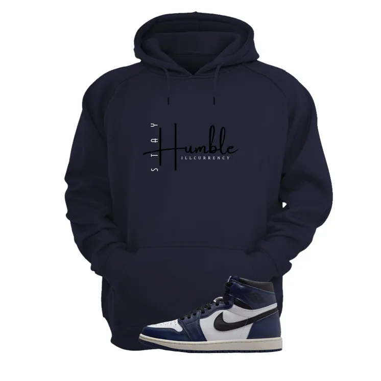 Air Jordan 1 High OG Midnight Navy Navy Blue T-Shirt (Stay Humble)| illcurrency