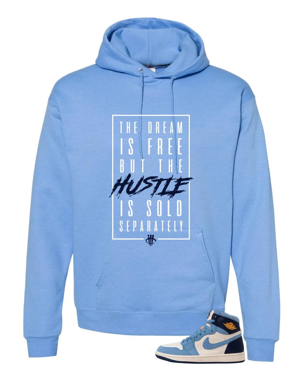 Air Jordan 1 High OG WMNS First in Flight Carolina Blue T-Shirt (Dream is Free)| illcurrency