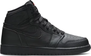 Air Jordan 1 Retro High OG BG Black University Red sneakers, black