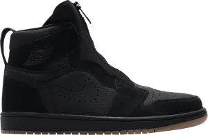 Air Jordan 1 Retro High Zip Black Gum Sneakers, black