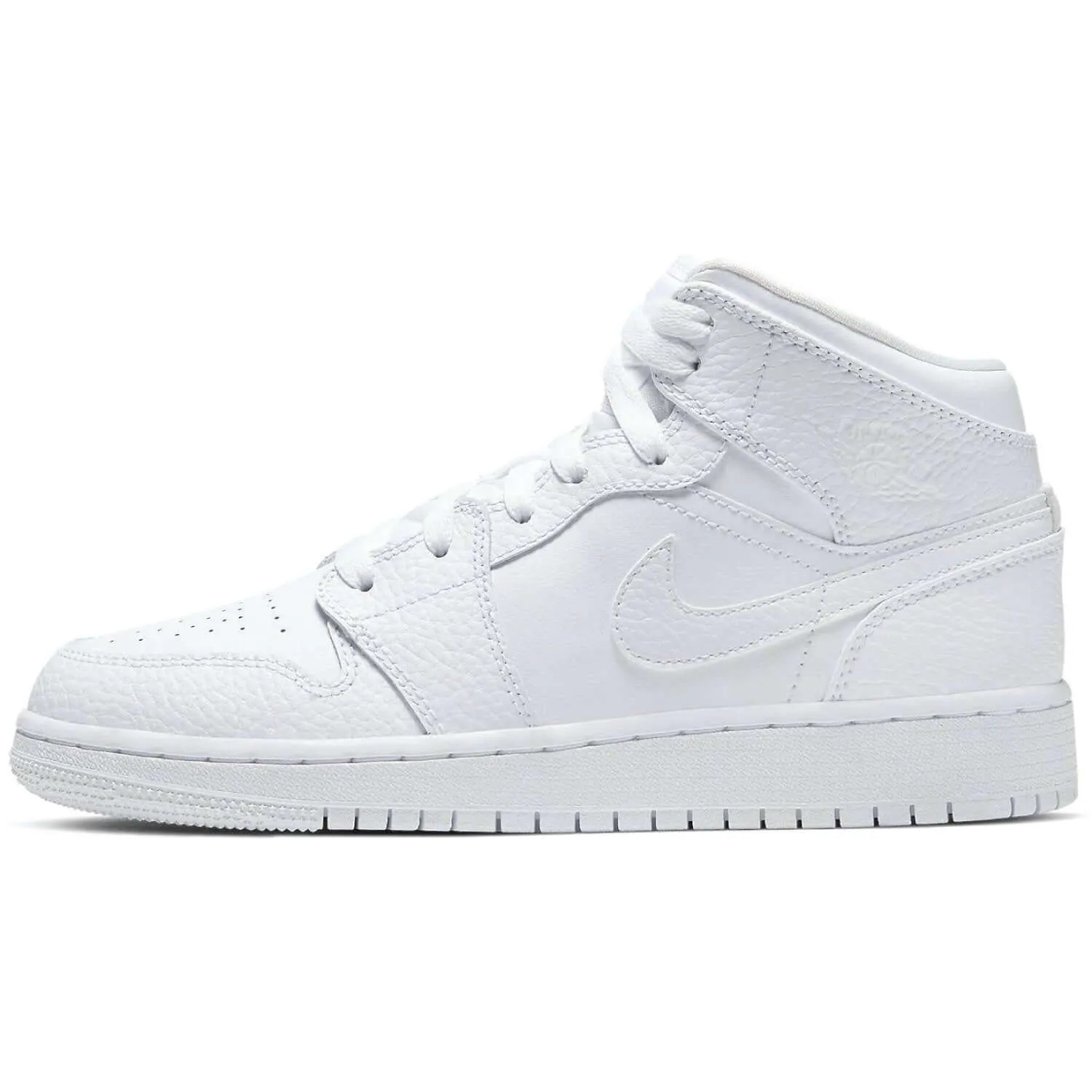 Air Jordan 1 Retro Mid GS 'Triple White'