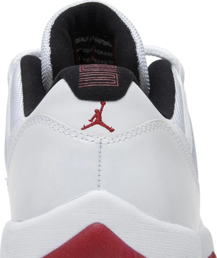 Air Jordan 11 Retro Low Cherry Bottom Sneakers, White